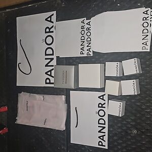 Pandora bags and boxes in new condition.